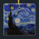 Ornement En Céramique Vincent Van Gogh - La nuit étoilée<br><div class="desc">The Starry Night / La nuit etoilee - Vincent Van Gogh en 1889</div>