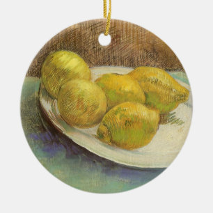 Ornement En Céramique Vincent van Gogh - Nature morte Citrons sur une as