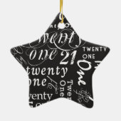 Ornement En Céramique Vingt et un (Dos)