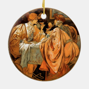 Ornement En Céramique Vintage Heidsieck & Co Monopoles Reims Wine