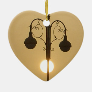 Ornement En Céramique Vintage Victorian Sunset street light.png