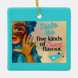 Ornement en céramique vintage Voices