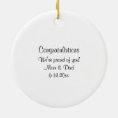 Ornement en céramique violet Casquette (Dos)