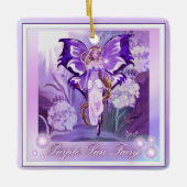 Ornement en céramique violet Sun Fairy (Devant)