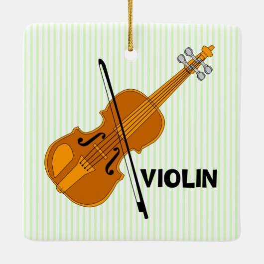 Ornement En Céramique Violon (Dos)
