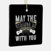 Ornement En Céramique Violon - Que Les Cordes Soient Avec Vous (Droite)