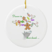 Ornement En Céramique Visions de SugarPlums Chèvre Noël (Dos)