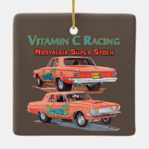 Ornement En Céramique Vitamine C Racing