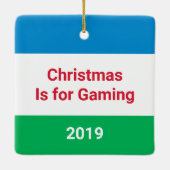 Ornement En Céramique Vivre, aimer, jouer à l'ornement en céramique de t (Dos)