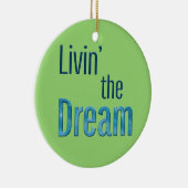 Ornement En Céramique Vivre le rêve (Droite)