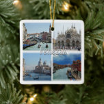 Ornement En Céramique VNT024 VENISE, Mosaïque, Vénétie, Italie,<br><div class="desc">Vous y trouverez le souvenir de vos vacances. Cette catégorie contient l'Ornement en céramique de nombreux endroits en Italie. (VNT024 VENISE, Mosaïque, Vénétie, Italie, Ornement en céramique Frigo). Amaze amis et parents avec les souvenirs uniques de votre voyage. Essaie-nous ! #LeoPepeDesign - Ornement en céramique, pont du rialto, basilique san...</div>