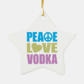 Ornement En Céramique Vodka d'amour de paix (Dos)