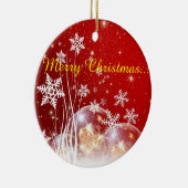 Ornement En Céramique voeux de Noël (Droite)