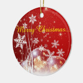 Ornement En Céramique voeux de Noël (Gauche)