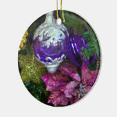 Ornement En Céramique voeux de Noël_ (Gauche)