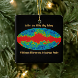 Ornement En Céramique Voile Galaxy Voie Lactée sur l'univers WMAP