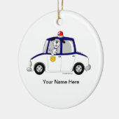 Ornement En Céramique Voiture de police (Gauche)