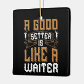 Ornement En Céramique Volley-Ball - Un Bon Placard Comme Un Garçon (Gauche)