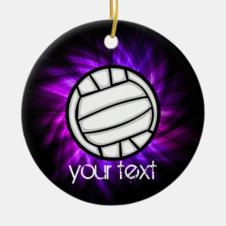 Ornement En Céramique Volley-ball violet