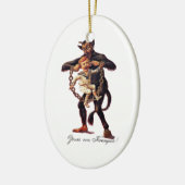 Ornement En Céramique Vom de Gruss (salutations de) Krampus (Gauche)