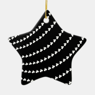 Ornement En Céramique Vortex blanc