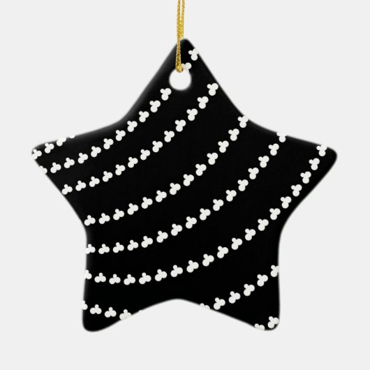 Ornement En Céramique Vortex blanc (Devant)