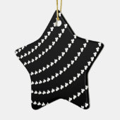 Ornement En Céramique Vortex blanc (Gauche)