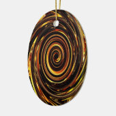 Ornement En Céramique Vortex de chocolat 02 (Gauche)