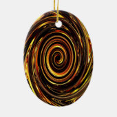 Ornement En Céramique Vortex de chocolat 02 (Dos)