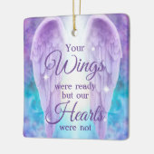 Ornement En Céramique Vos Ailes Étaient Prêts Nos coeurs N'Étaient Pas M (Gauche)