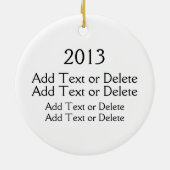 Ornement En Céramique Votre création (Dos)