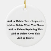 Ornement En Céramique Votre création - SRF (Dos)