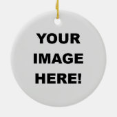 Ornement En Céramique Votre image ici (Dos)