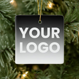 Ornement En Céramique Votre logo et dégradé de couleur moderne éditable
