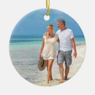 Ornement En Céramique Votre photo de création