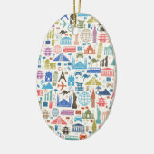 Ornement En Céramique voyage mondial (Gauche)