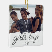 Ornement En Céramique Voyage sur mesure pour filles | Filles weekend Get (Droite)