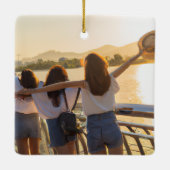 Ornement En Céramique Voyage sur mesure pour filles | Filles weekend Get (Dos)