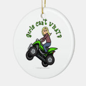 Ornement En Céramique VTT léger| Quatre Filles à roues (Gauche)