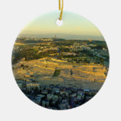 Ornement En Céramique Vue d'Ariel du mont des Oliviers Jersalem Israël (Devant)
