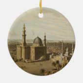 Ornement En Céramique Vue du Caire grand, gravée par Daniel Havell (17 (Dos)