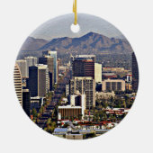 Ornement En Céramique Vue du centre de Phoenix, Arizona (Dos)