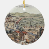 Ornement En Céramique Vue du nord de Vienne avec le Schlos Hernal (Dos)