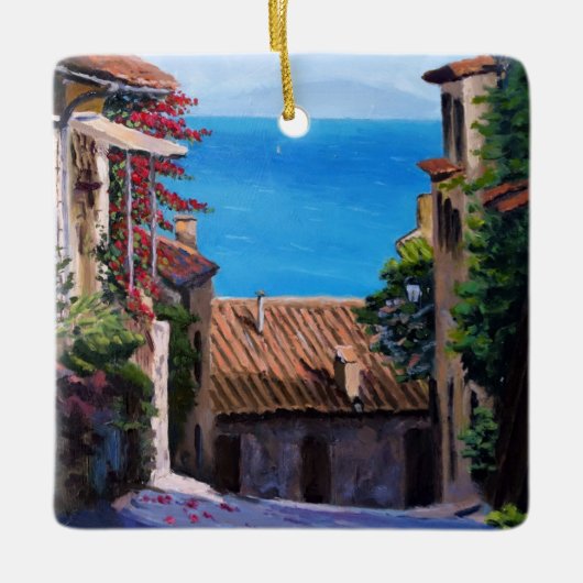 Ornement En Céramique Vue sur la Toscane côtière (Devant)