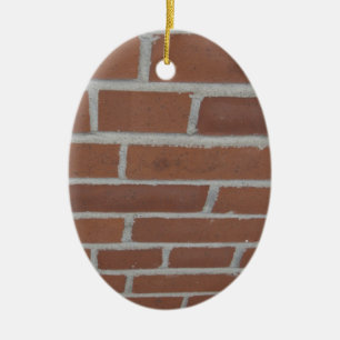 Ornement En Céramique Wall of Bricks Ornament