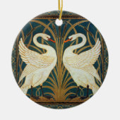Ornement En Céramique Walter Crane Swan (Devant)