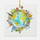 Ornement En Céramique Wanderlust (Dos)