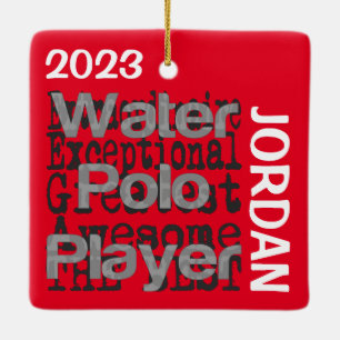 Ornement En Céramique Water Polo Player Extraordinaire PERSONNALISÉ