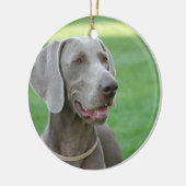 Ornement En Céramique Weimaraner (Gauche)