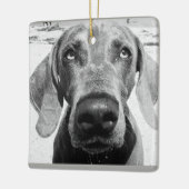 ORNEMENT EN CÉRAMIQUE ***WEIMARANER*** CHRISMAS ORNAMENT (Gauche)